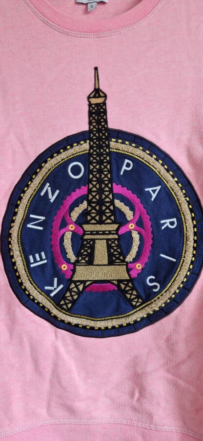 S - Kenzo sweater roze print (1224did2) - Afbeelding 3