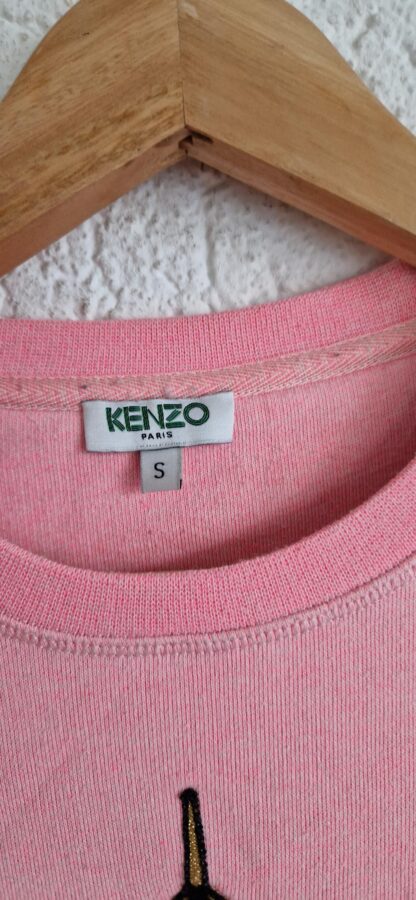 S - Kenzo sweater roze print (1224did2) - Afbeelding 4