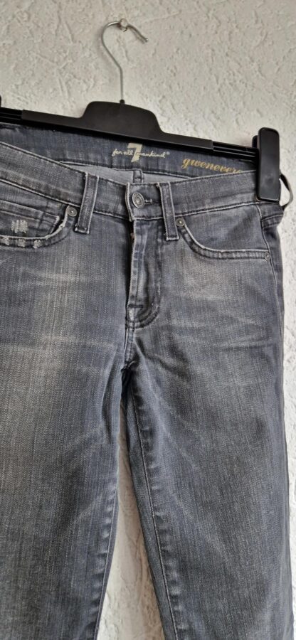 24 - 7 For All Mankind jeans skinny grijs (1224did2) - Afbeelding 3