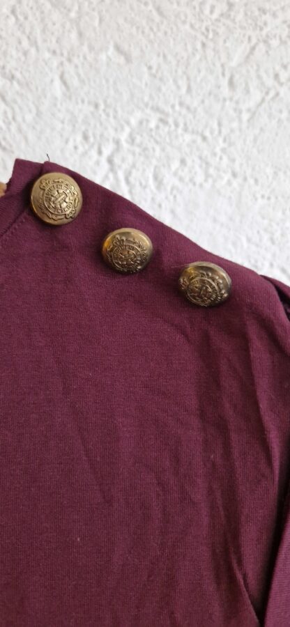 XS - Supertrash ruimer shirt wijnrood goud (1224did2) - Afbeelding 4