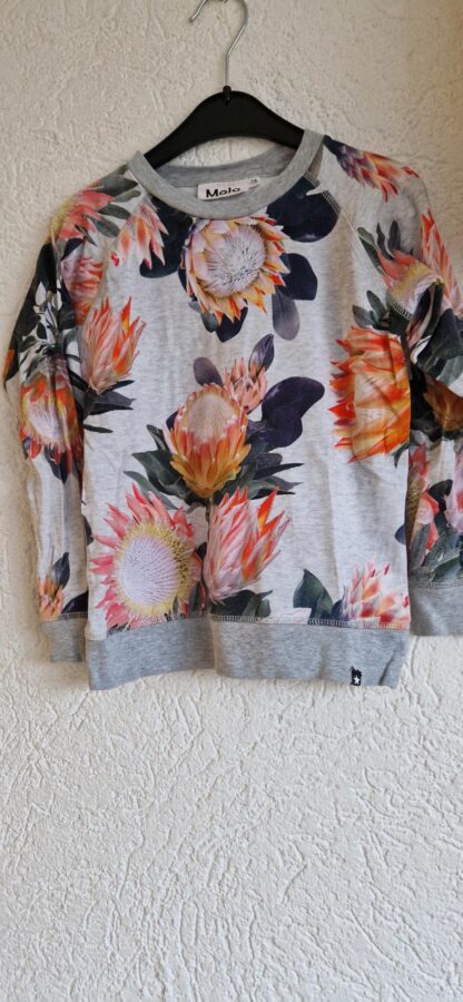 116 - Molo sweatshirtje grijs bloemen (1224mixbak) - Afbeelding 3