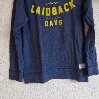 128 - Indian Blue sweater blauw print (1224mixbak)