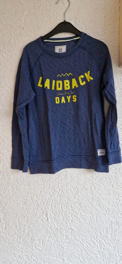 128 - Indian Blue sweater blauw print (1224mixbak)