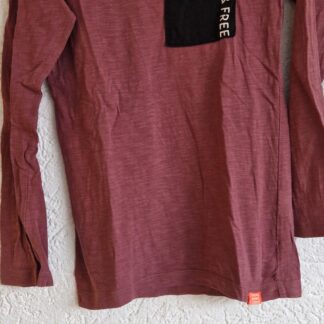 122 128 - Kids shirt wijnrood zakje (1224mixbak)