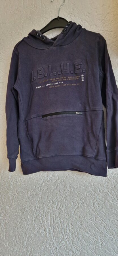 128 - Indian Blue hoodie marineblauw (1224mixbak) - Afbeelding 3