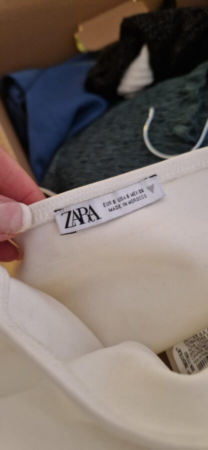 XS ipv S - Zara strapless top wit nieuw (0125did3) - Afbeelding 5