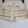 S - Twin Two short wit steentjes (0125did3)
