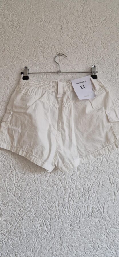 XS - Bershka short cargo wit nieuw (1224did3) - Afbeelding 5
