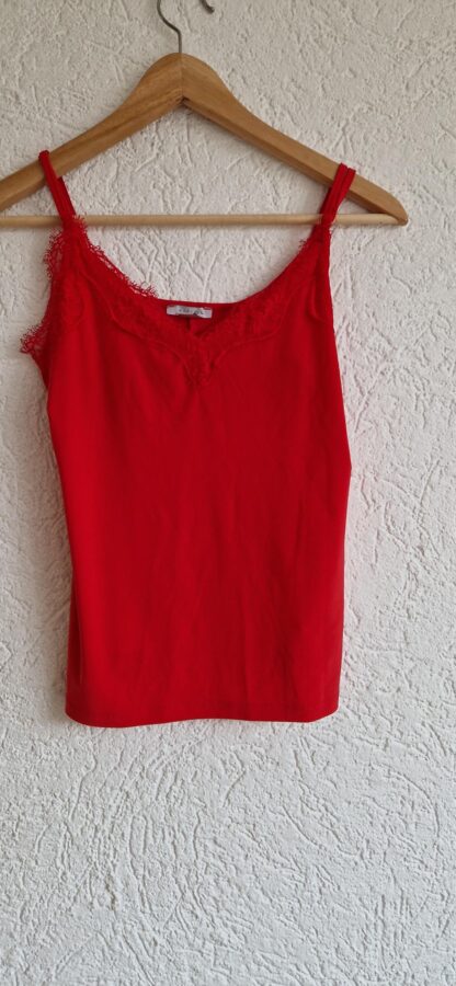 XXS - Amisu top rood met kant (1224did3)