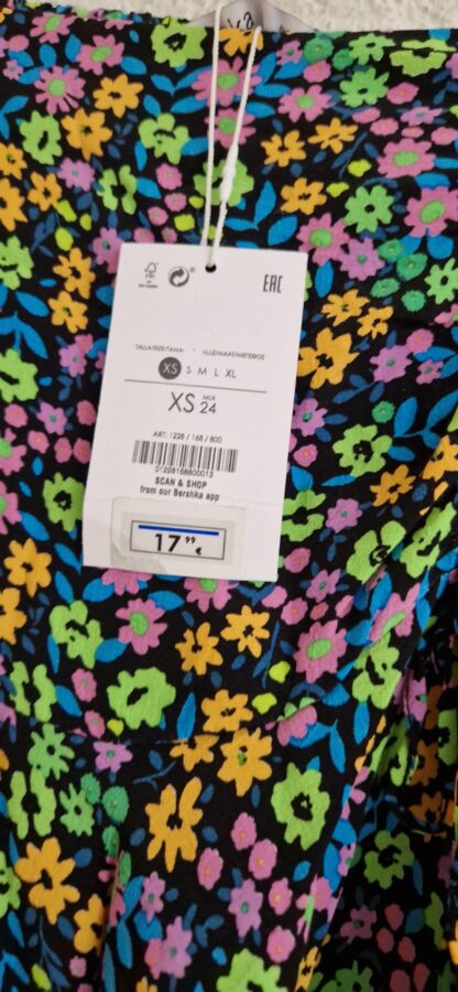 XS - Bershka rokje bloemen nieuw (1224did3) - Afbeelding 3