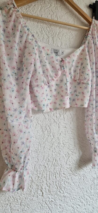 34 - NA-KD top en shortrok bloementjes pastels (1224did3) - Afbeelding 6
