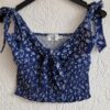 XS - NA-KD topje blauw bloementjes (1224did3)
