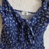 XS - NA-KD topje blauw bloementjes (1224did3) - Afbeelding 4
