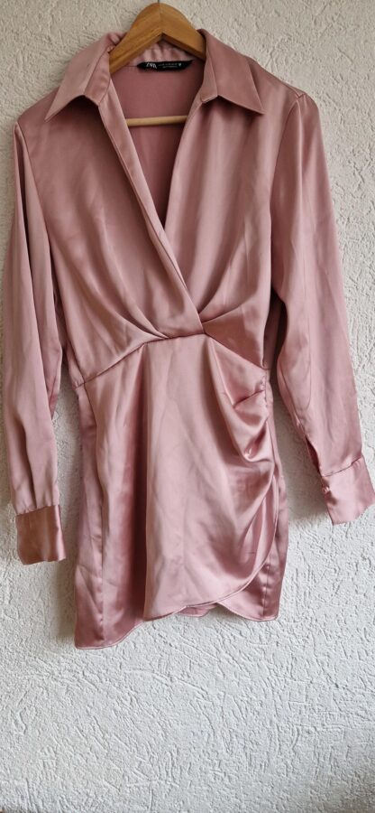 XS - Zara jurk glimmend roze (0125did3)