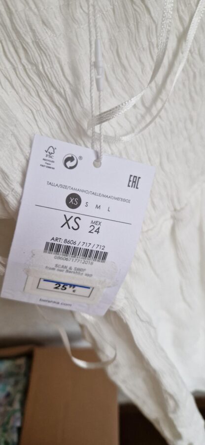 XS - Bershka playsuit wit nieuw (1224did3) - Afbeelding 7