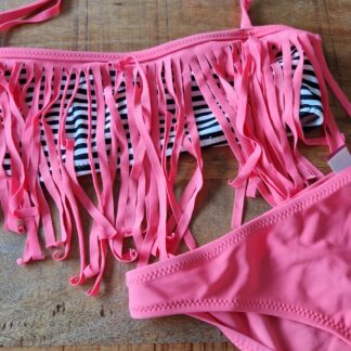 152 164 - Boobs Bloomers bikini roze streepjes (0125did4)