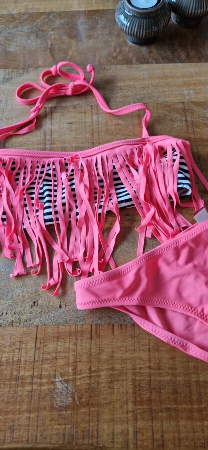 152 164 - Boobs Bloomers bikini roze streepjes (0125did4)