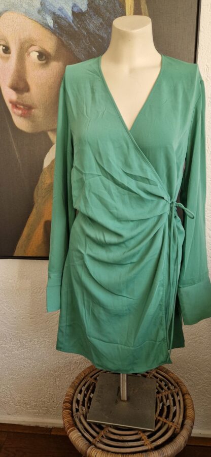 S - H&M jurk groen nieuw (0125hat) - Afbeelding 2
