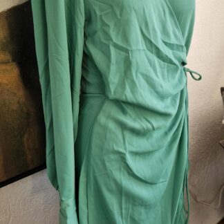 S - H&M jurk groen nieuw (0125hat)