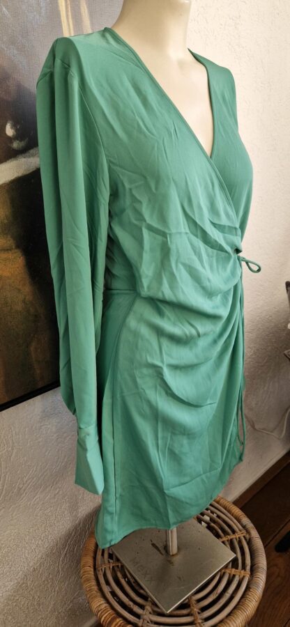S - H&M jurk groen nieuw (0125hat)