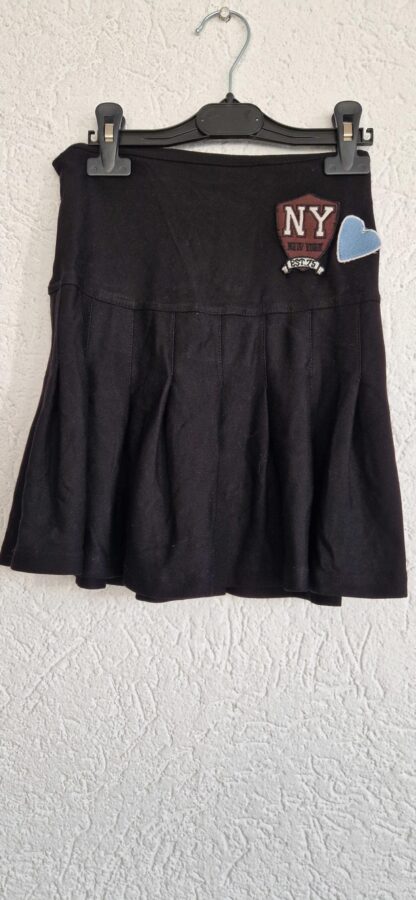 158 164 - Zara rok zwart plaatjes (0125hat)