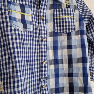 092 - BBL overhemd ruit blauw (0125hat)