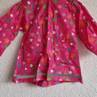 098 104 - Hema regenjas roze sterren (0125hat)