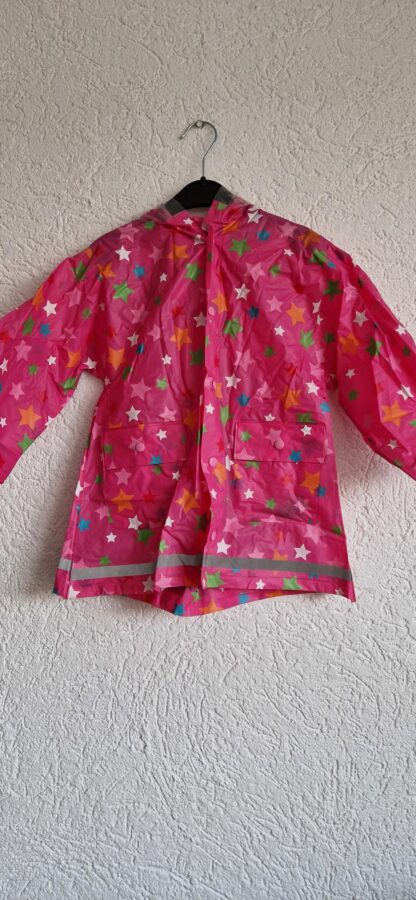 098 104 - Hema regenjas roze sterren (0125hat)