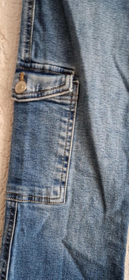 134 - Zara jeans cargo blauw (0125hat) - Afbeelding 3