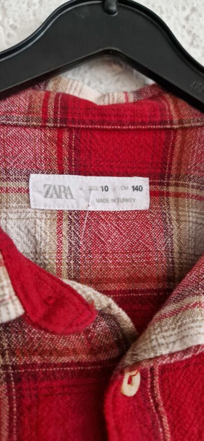 140 - Zara blouse ruit warm (0125hat) - Afbeelding 4