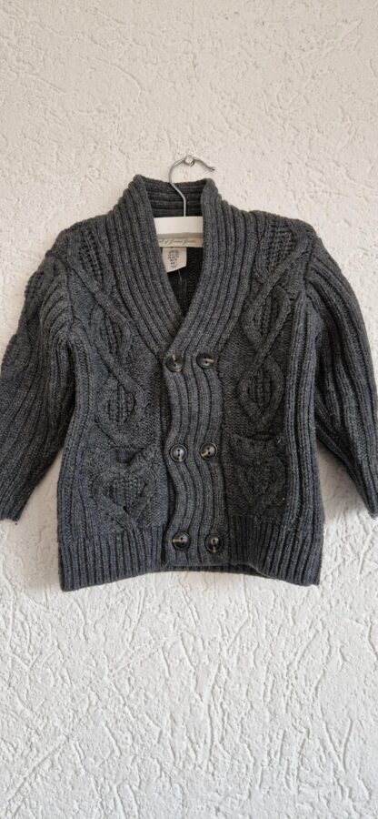 080 - H&M vest gebreid kabelpatroon (0125hat)
