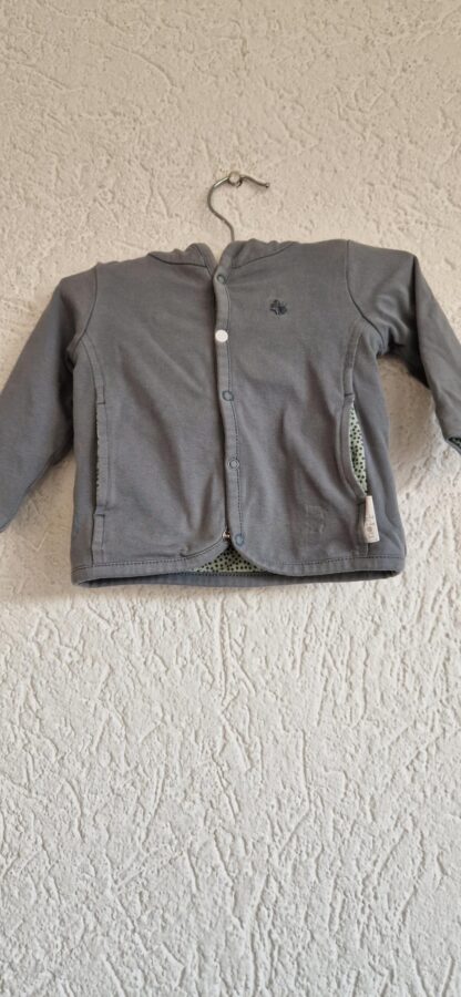 056 - Noppies muisgrijs vestjasje (0125hat) - Afbeelding 2