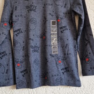 110 116 - Hema shirt wintertijd nieuw (0125hat)