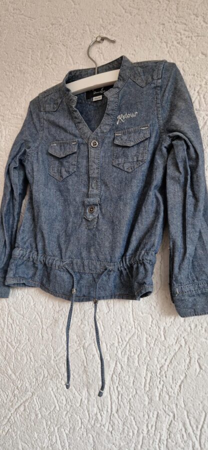 086 - Retour blouse denim (0125hat) - Afbeelding 3
