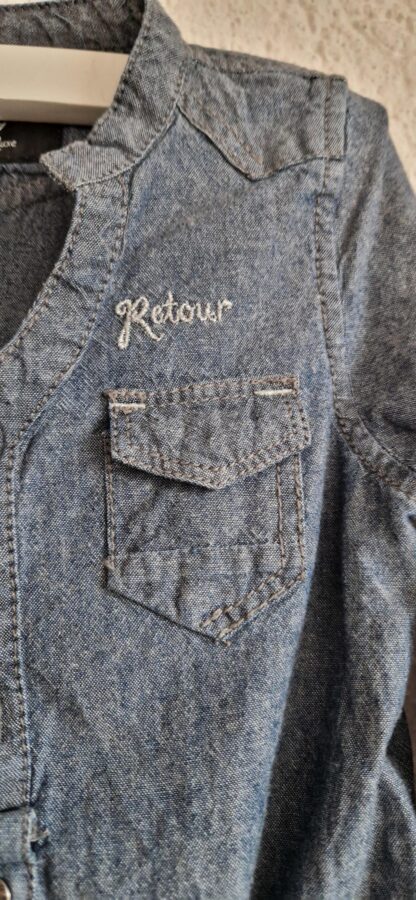 086 - Retour blouse denim (0125hat) - Afbeelding 4