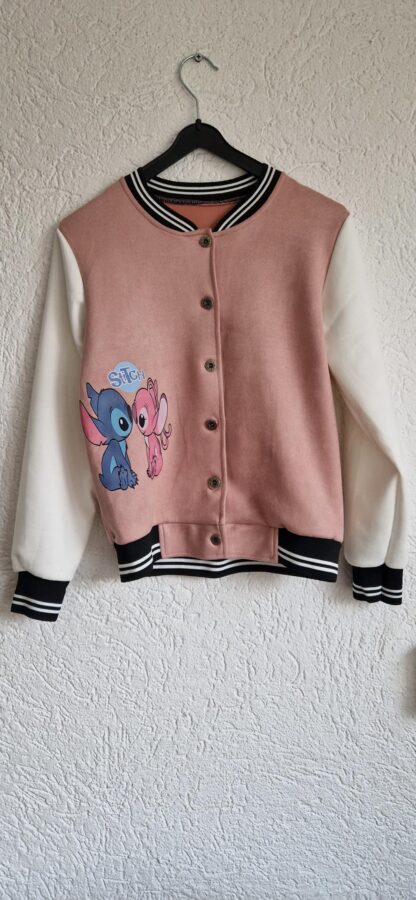 128 134 - Lilo & Stitch bomber vest/jack nieuw (0125ger)