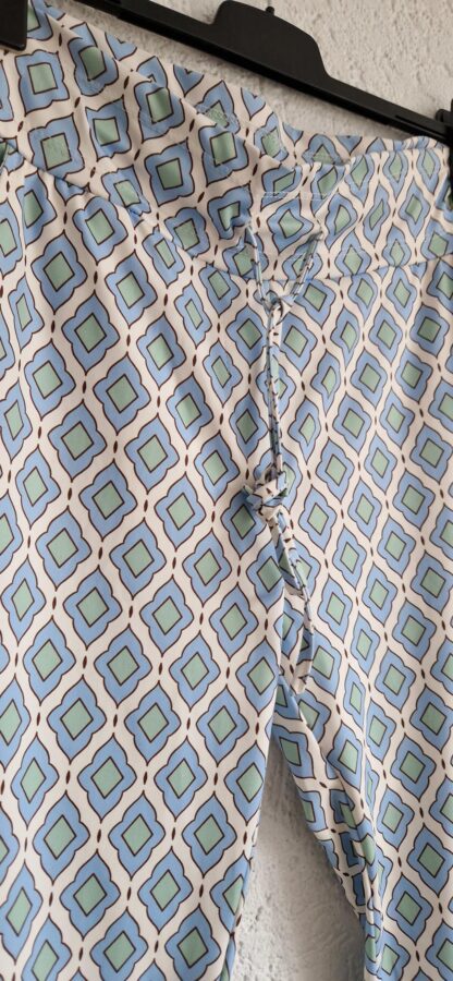 L - Pescara broek travelstof figuurtjes (0125ger) - Afbeelding 3