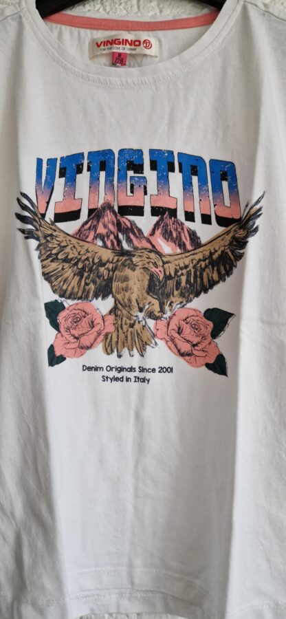 128 - Vingino shirt print als nieuw (0125ger) - Afbeelding 3