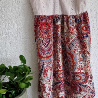 L - Shein jurk paisley motief (0125kel2)