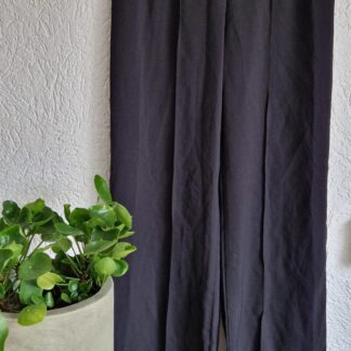 L - Shein broek zwart plooi (0125kel2)