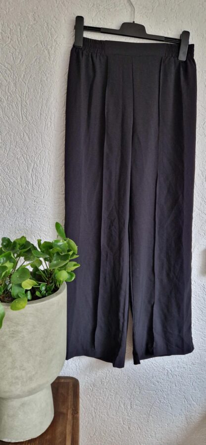 L - Shein broek zwart plooi (0125kel2)