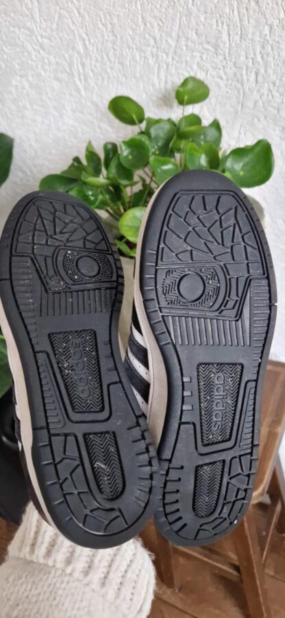 35 ipv 36 - Adidas zwart wit sneakers (0125anm) - Afbeelding 3