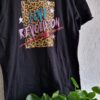 L - Loavies shirt zwart print (0125kel1)