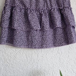 M/L - By Clara rok lila zwart (0125kel1)