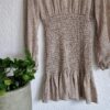 40 - Shein jurk bruine hartjes op beige (0125kel1) - Afbeelding 3