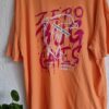 L - Shein shirt oranje print oversized (0125kel1) - Afbeelding 4