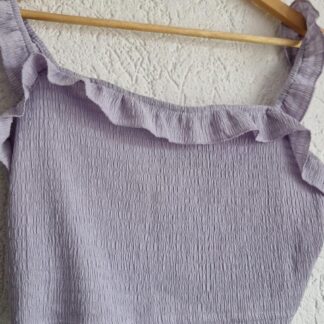 L - Shein top lavendelblauw (0125kel1)