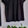 M - Amisu zwart shirt ruche mouw (0125kel1) - Afbeelding 3