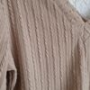 L - Shein truitje v-hals beige (0125kel3) - Afbeelding 4