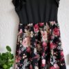 L - Shein jurk zwart bloemen (0125kel3) - Afbeelding 3